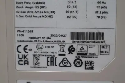 Allen Bradley PowerFlex 755 DRIVE 20G11ND052JA0NNNNN 40 HP 480V NEW STOCK 5668 889508555416