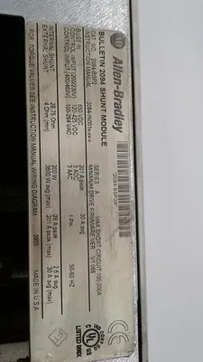 Used ALLEN-BRADLEY ALLEN-BRADLEY BULLETIN 2094 SHUNT MODULE 2094-BSP2 Servo Drives | ND Industrial Surplus #1211942