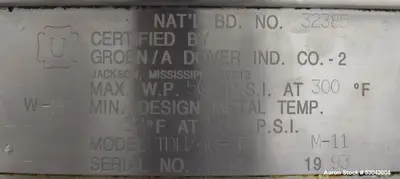 Used GROEN TDH/40-SP Stainless Steel Tanks Illinois US | Aaron Equipment #85148