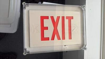 Dual Lite Exit Sign Electrical | Global Machine Brokers, LLC (1)