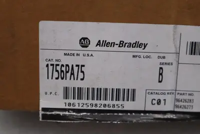 Allen-Bradley 1756-PA75 SER B PLC ControlLogix AC Power Supply AB 1756PA75 New