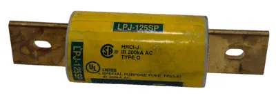 NEW LOT OF 2 COOPER BUSSMANN LPJ-125SP LOW-PEAK FUSES LPJ125SP