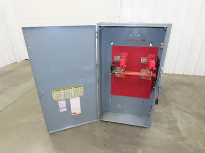 Square D HU265 Safety Disconnect Switch 400A 600V 2 Pole Non Fused Single Phase