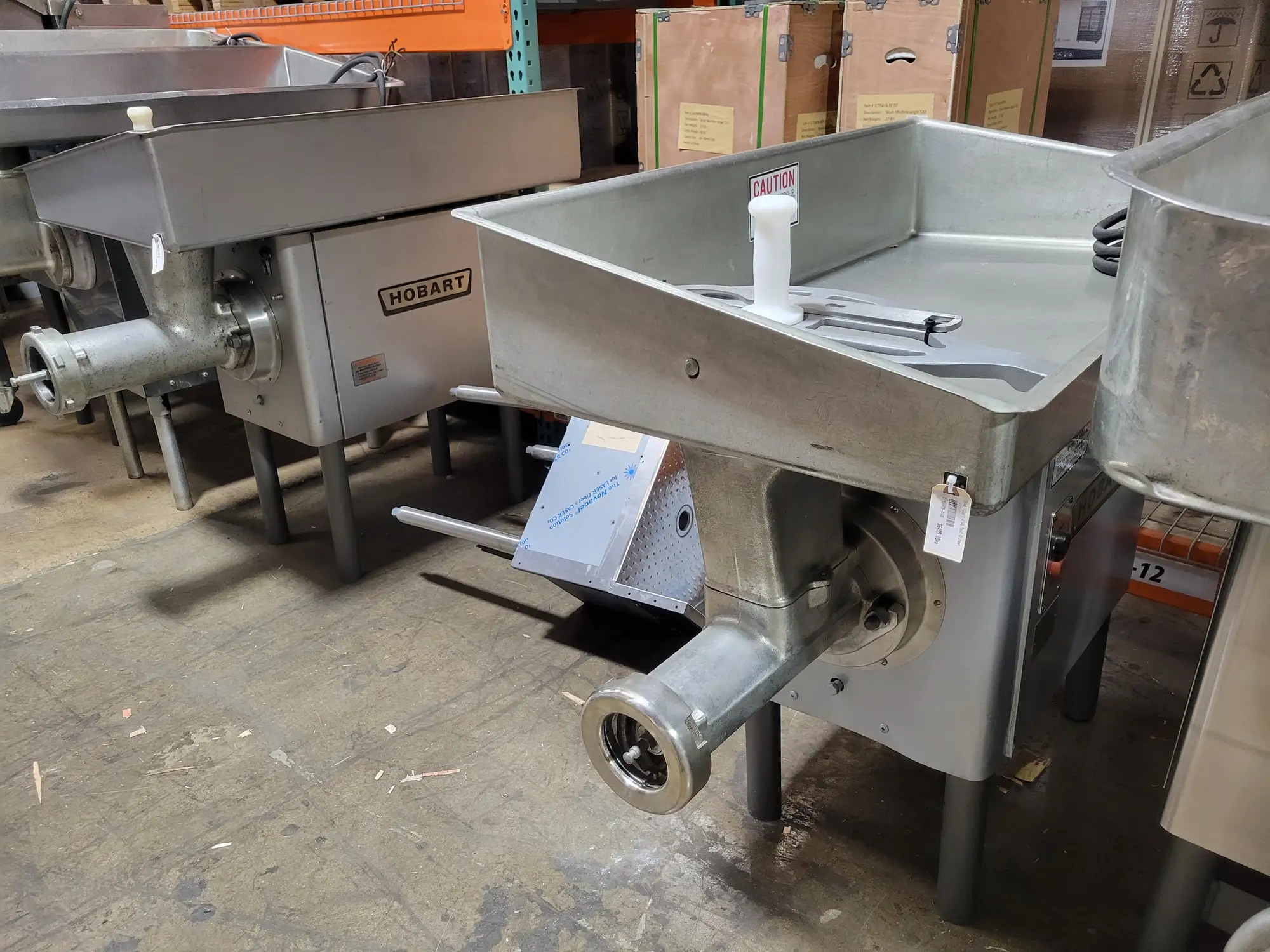 HOBART 4146 MEAT GRINDER 200 Volt 5 HP, 3 PHASE, FULLY REFURBISHED