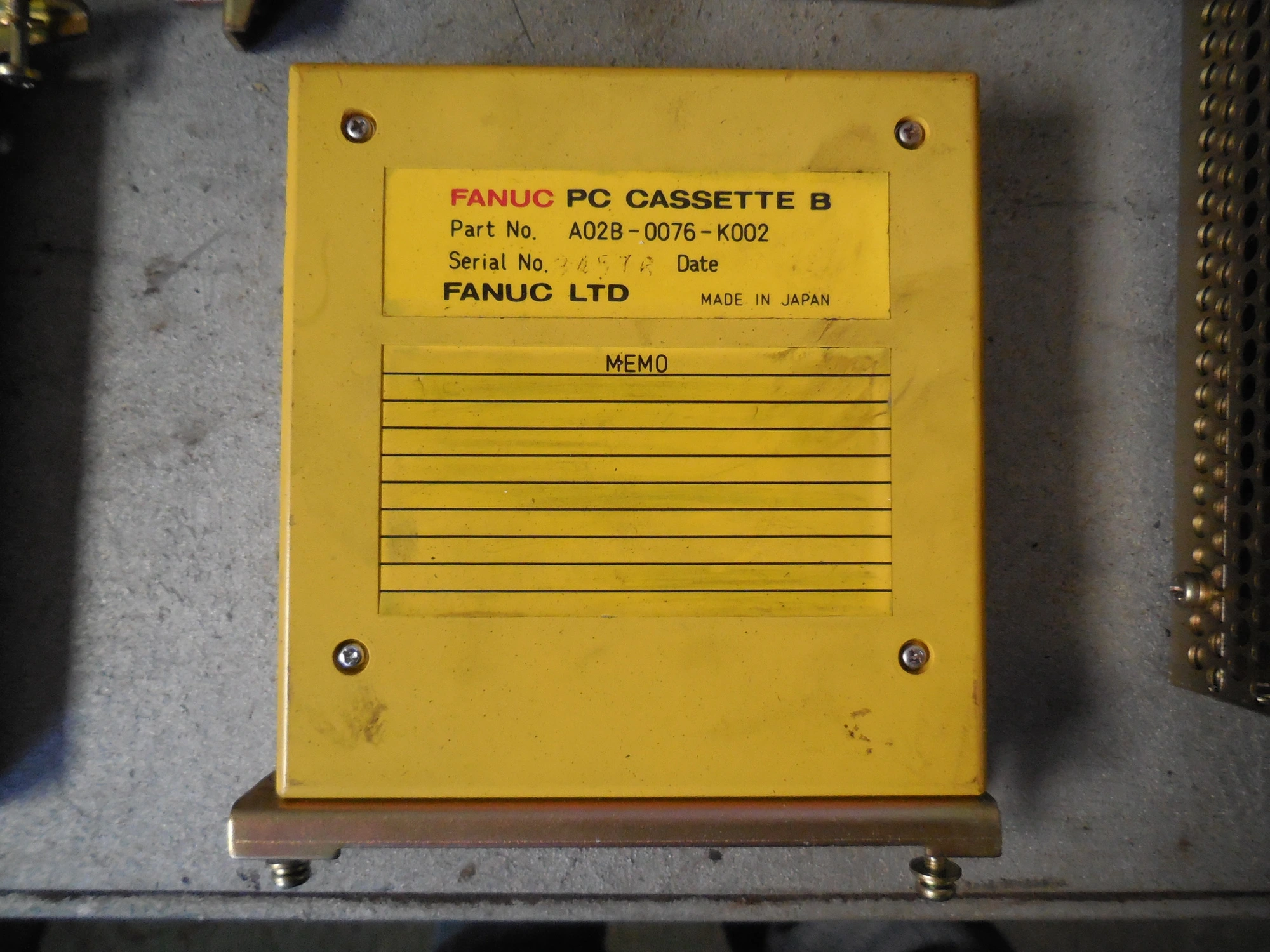 (REF 116) Fanuc PC Cassette B – A02B-0076-K002