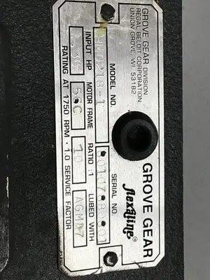 Used GROVE GEAR HM0218-1 Gearmotors Michigan US | Ideal Machinery #746318