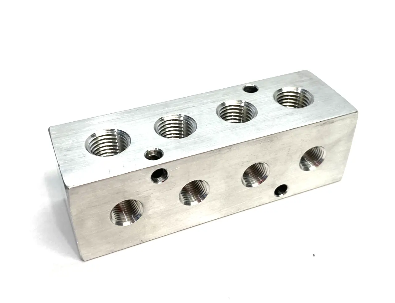 None | 270-Degree Aluminum Block Manifold 4-Station - New Other