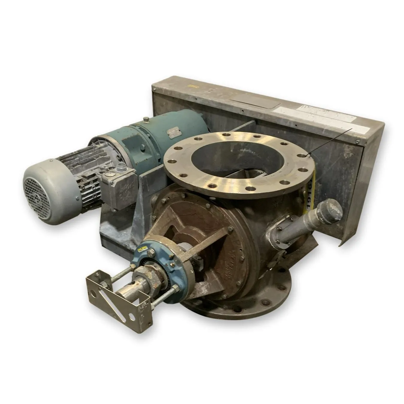 Used 10" dia. Semco Flo-tronics Rotary Airlock Feeder Stainless Steel Valve