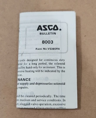 NEW ASCO NP8316A75V