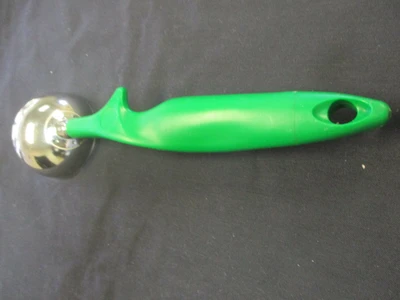 Used Ice Cream Scoop W/Green Handle