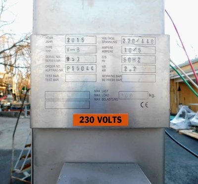 USED BIN LIFT DUMPER V-B