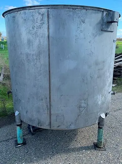 Tank, 650 Gallon, S/st, OT/CB, 60" x 56" #S743642