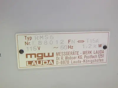 Used LAUDA RM6 Miscellaneous Laboratory Equipment Texas US | Aucto #1459825