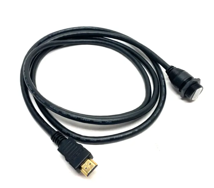 Used L-COM MALE TO FEMALE HDMI WATERPROOF CABLE ASSEMBLY 2M Cable & Wire | Maverick Industrial Sales #1104661