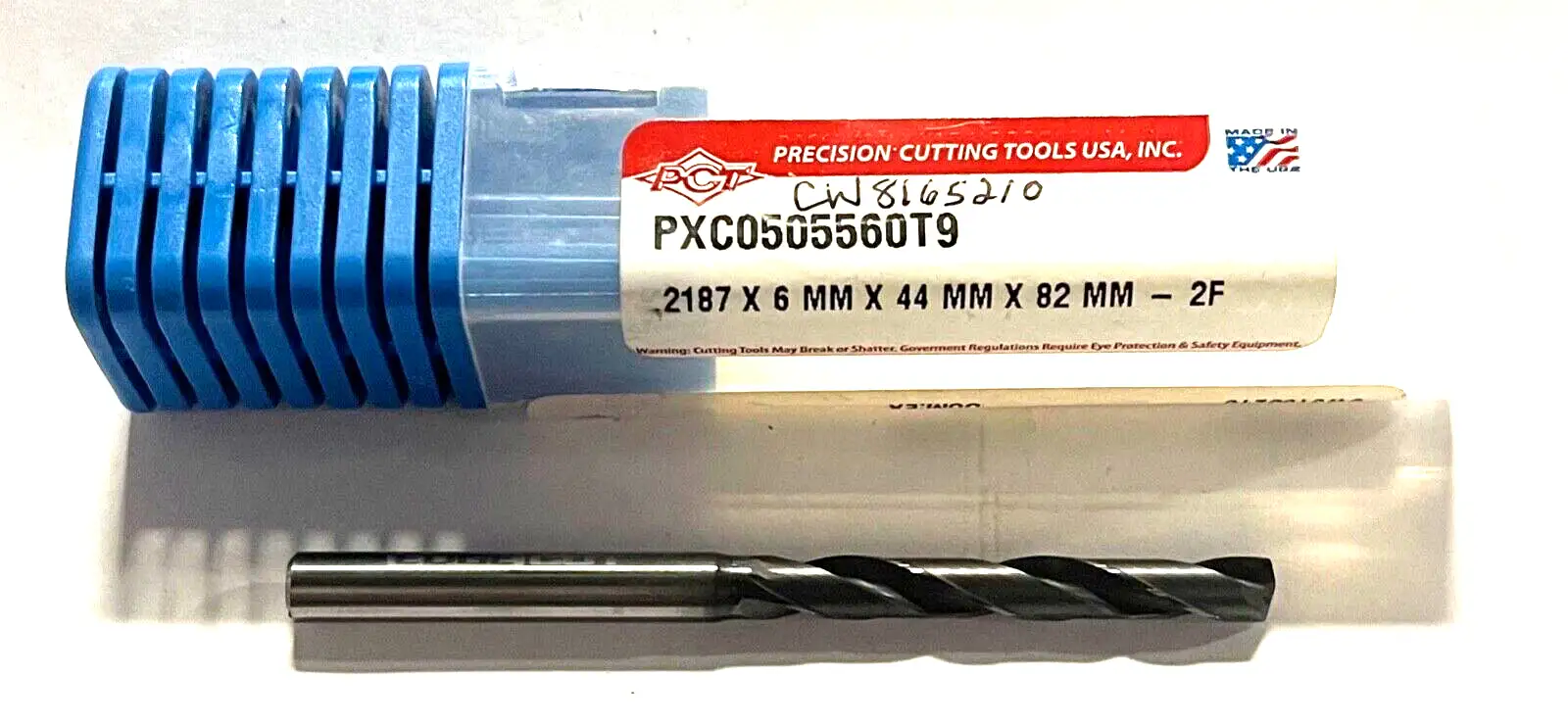 PCT .2187 Solid Carbide Pilot Drill 5xD Coolant Thru 150Â° 2FL Varianta Supral