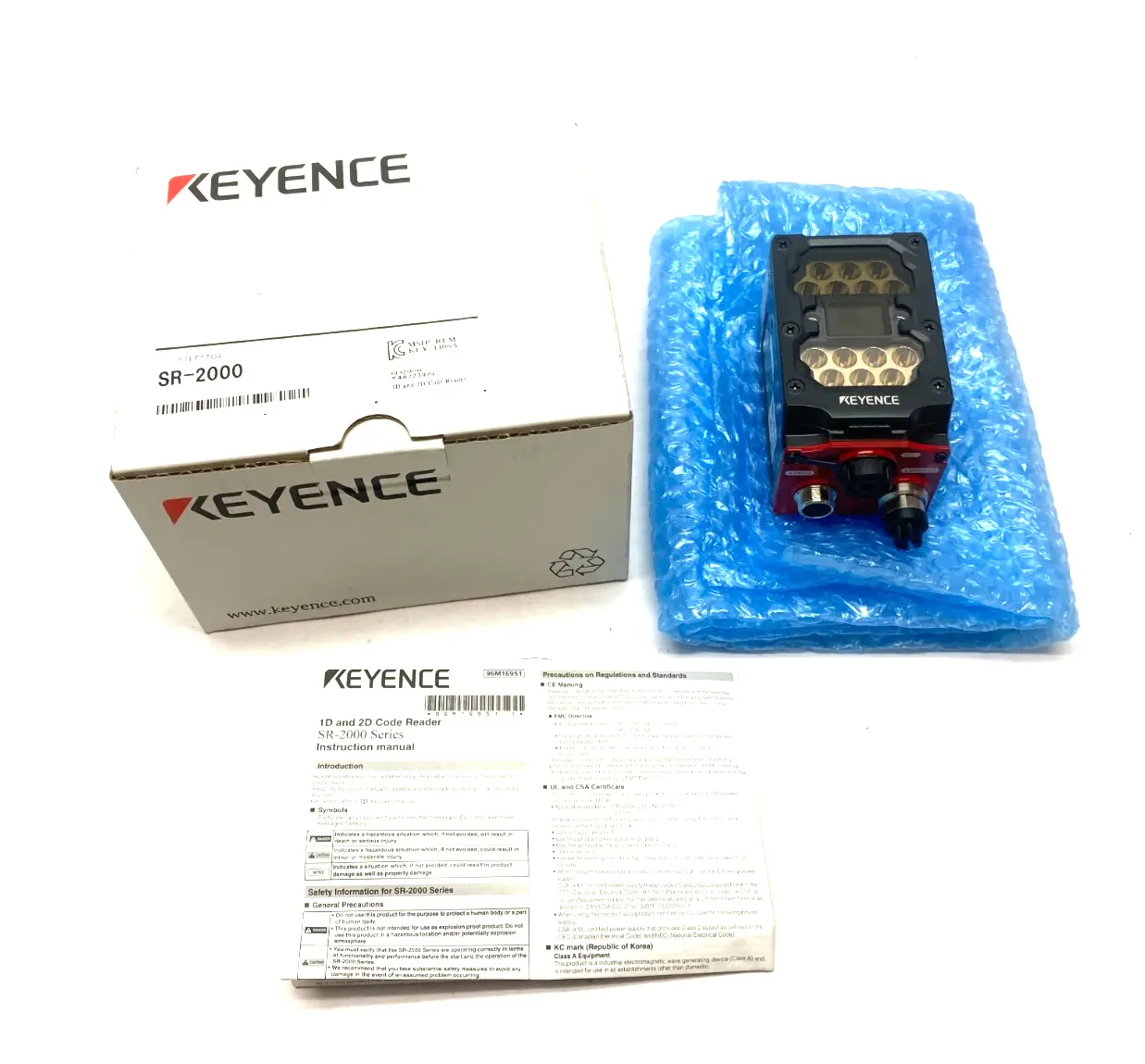USED KEYENCE 1D/2D CODE READER, FULL RANGE MODEL, 2048 × 1536 PIXELS