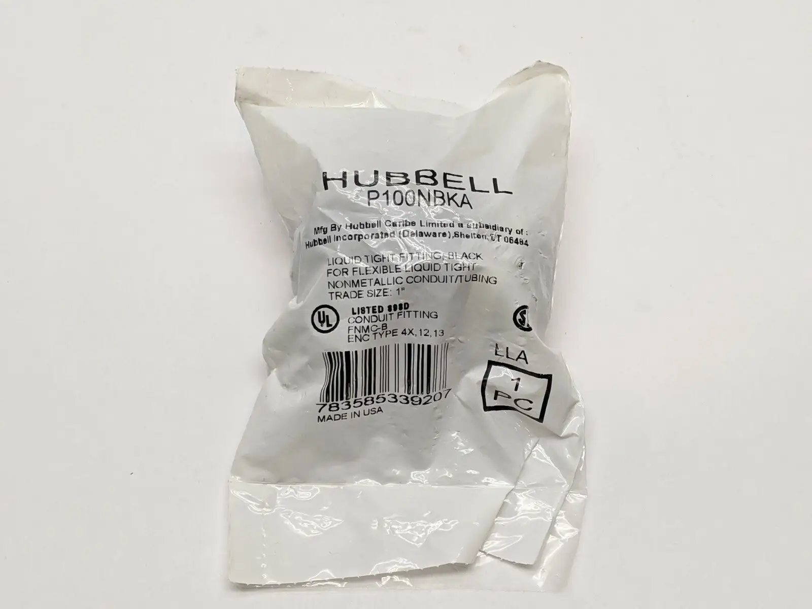 New | in-Stock Hubbell P100NBKA Electrical Fittings Michigan US | Maverick Industrial Sales #1487575