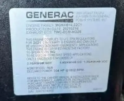 USED 2021 GENERAC SG200
