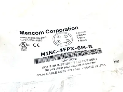 New | in-Stock Mencom MINC-4FPX-6M-R Cable & Wire Michigan US | Maverick Industrial Sales #1393070
