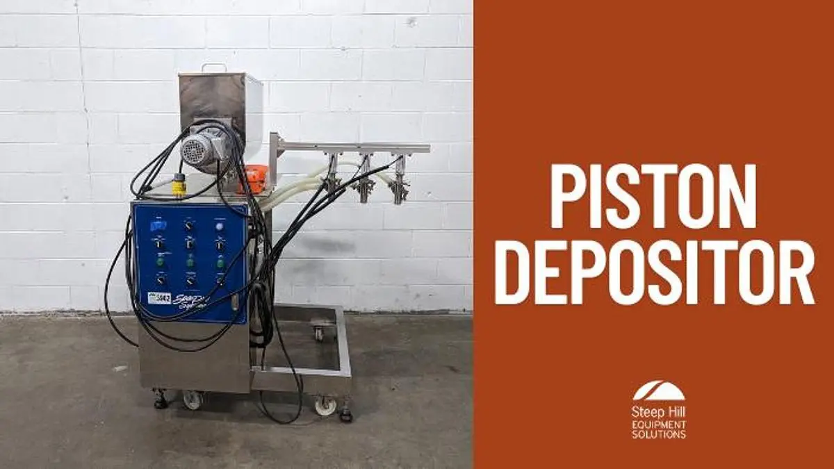 SeaPro 3 Lane Piston Depositor with Agitated Hopper