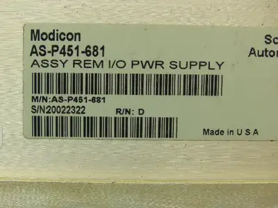 Schneider Modicon AS-P451-681 I/O Module Power Supply 115/230VAC Input SPC P450