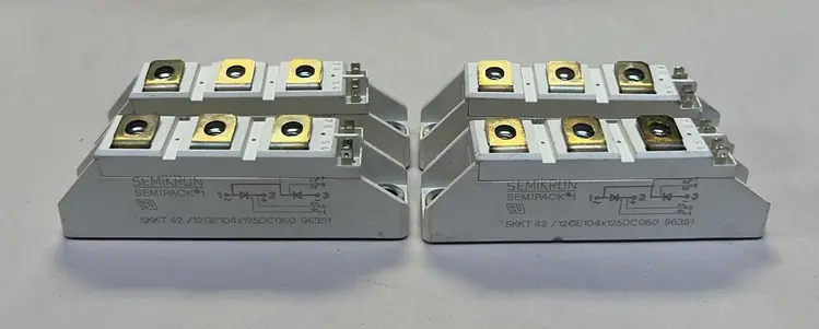 Used SEMIKRON SKKT42/12GE104X125DC060 Miscellaneous Equipment (Electrical & Power) | Surplus Asset Holdings #1199172