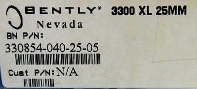NEW BENTLY NEVADA 330854-040-25-05 PROXIMITY SENSOR 3300 XL 25MM 3308540402505