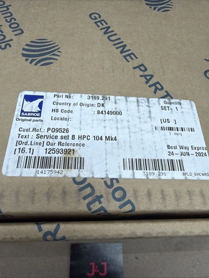 NEW Sabroe 3189.291