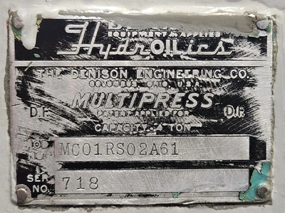 Used DENISON MC01RS02A61 Hydraulic Presses Tennessee US | Pearl Equipment #1556231