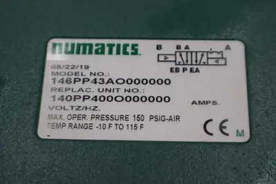 ASCO NUMATICS 146PP43AO000000 NEW UNIT STOCK 5612CC