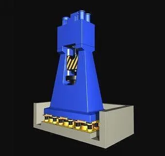(4) GERB VISCODAMPER VIBRATION ABSORBING SPRING PADS FOR PRESSES: STOCK #21630
