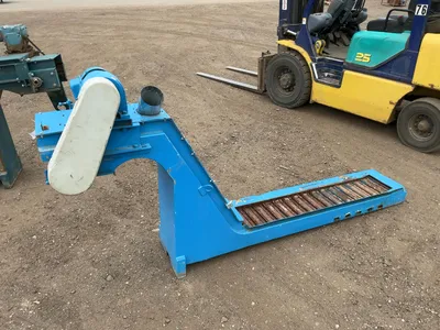 Chip Conveyor, 220/380 Volt 3 Phase Motor, approx. 88” long overall, 9” wide conveyor, Works
