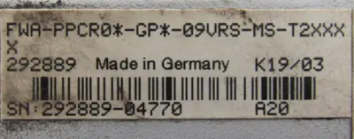 USED REXROTH PPC-R02.2N-N-N1-T2-NN-FW CONTROLLER FWA-PPCR0*-GP*-09VRS-MS-T2XXXX