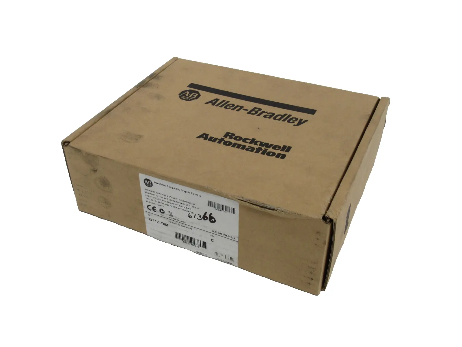 ALLEN BRADLEY 2711C-T6M PANELVIEW C600 SER.C 2711CT6M (NEW SURPLUS)