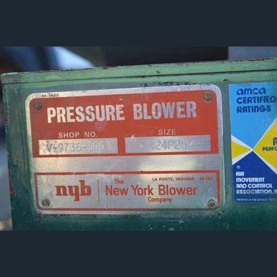 New York N24P25 High Pressure Blower