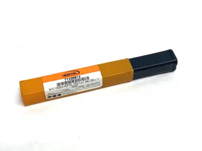 USED HERTEL REDUCED SHANK DRILL BIT: 9/16" DIA, 1/2" SHANK DIA, 118 DEG POINT