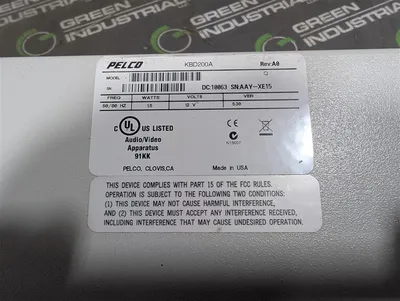 Pelco KBD200A Camera Control Keypad 10063 Rev. A0 Used