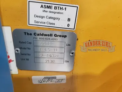 Caldwell 11 Ton Coil Hook, Model CPLS-11 - Like New