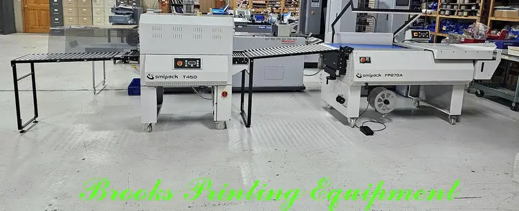 Used 2019 SMIPACK FP870A & T450 Shrink Wrappers North Carolina US | BROOKS PRINTING EQUIPMENT #726505