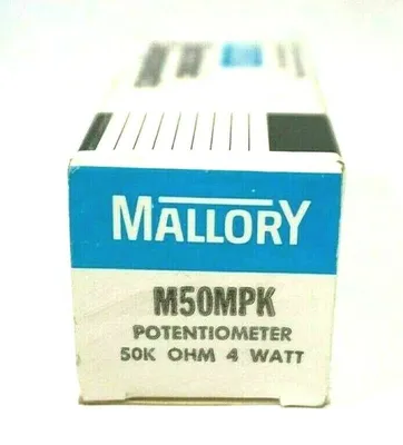 3 NEW MALLORY M50MPK POTENTIOMETERS
