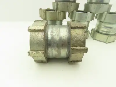 3-1/2" EMT Compression Connector Union Lot of 6