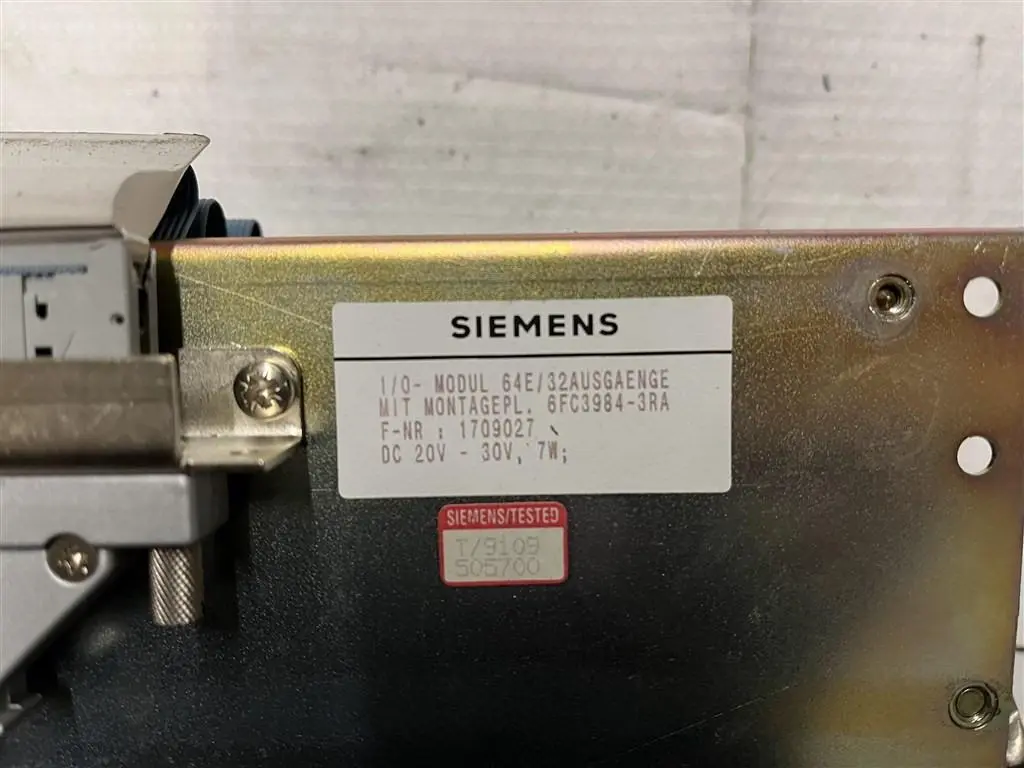 USED SIEMENS I/O MODUL 6FC3984-3RA
