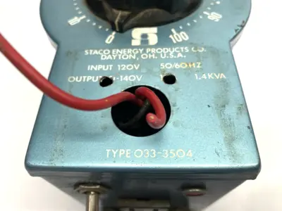 USED STACO VARIABLE AUTOTRANSFORMER