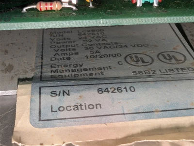 Andover Controls Lcx800 Infinity HVAC Control Module 01-1000-571 Rev. F Used