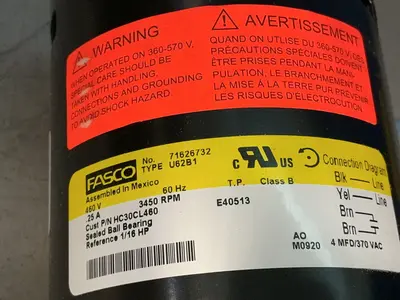 Used FASCO 71626732 Motors (misc) Ohio US | HGR 24 #1556766