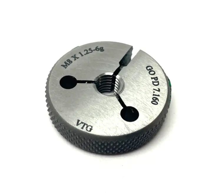 New | in-Stock VERMONT GAGE THREADED RING INSPECTION GAUGE M8X1.25-6G GO PD 7.160 Pin & Plug Gages Michigan US | Maverick Industrial Sales #1122786