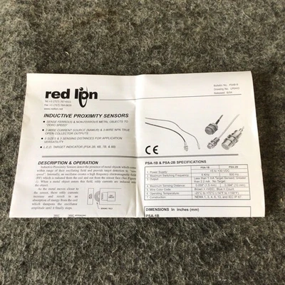 New | in-Stock Red Lion Controls PSA7B000 Proximity Sensors California US | Davliegogo LLC #1705971