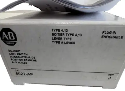 NEW – ALLEN BRADLEY 802T-AP, OILTIGHT LIMIT SWITCH (S-08)