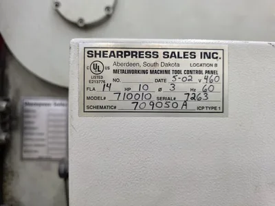 Used 2002 ACCURPRESS 710010 Press Brakes Georgia US | The Equipment Hub #1512630