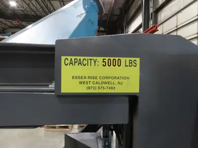 Essex Rise Hydraulic Tote Dumper 1yd Hopper Box Tipper 5000Lb 5Hp 460V